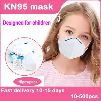 

Children KN95 Kids Face Masks 4 Lay masque Anti Dust PM2.5 FFP2 Children's Mask Boy and Girl Protective Mask Mascarillas maske