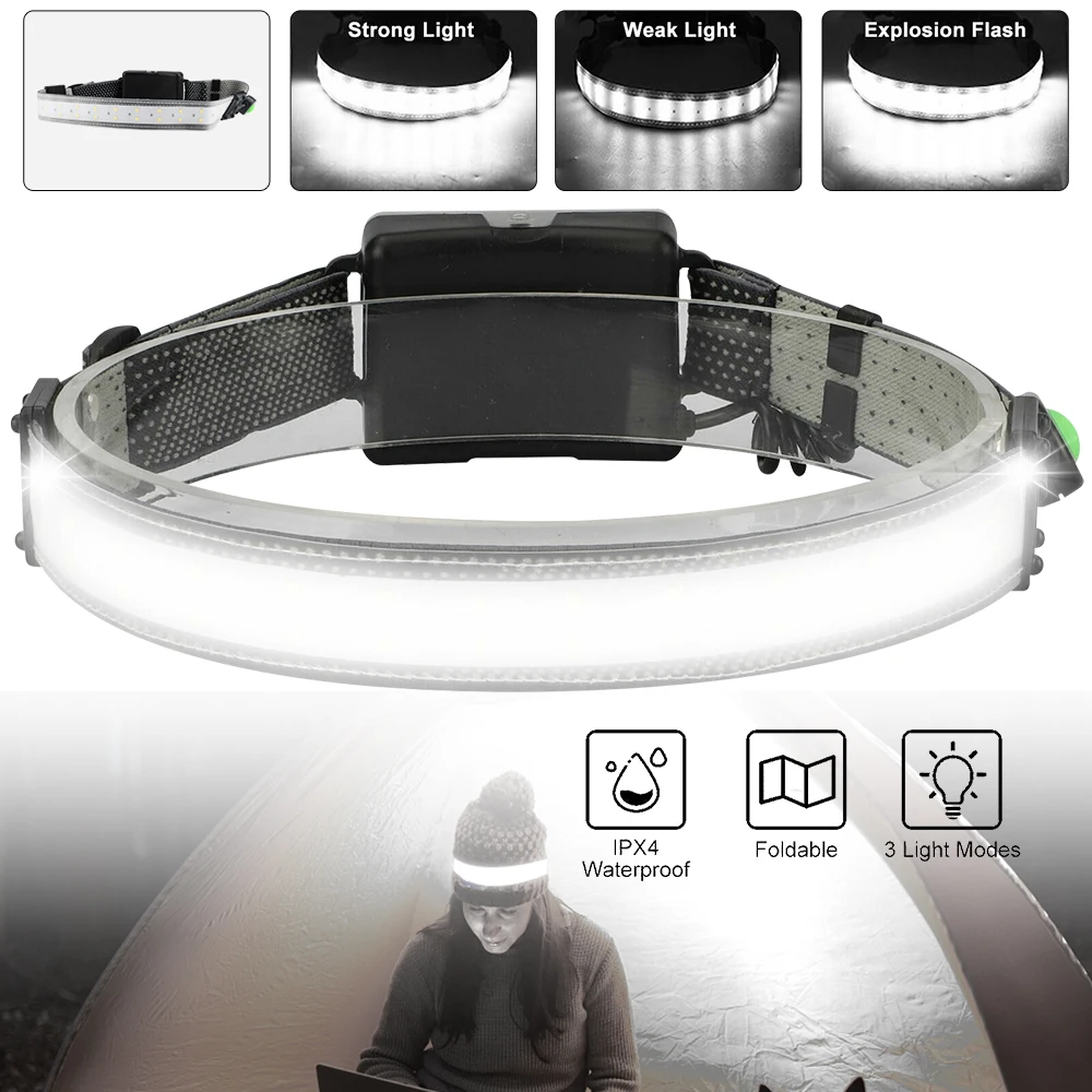 LED Powerful Flashlight Super Bright Torch Light High Power HeadLamp Outdoor Waterproof Camping Hiking Lantern lamp Headlight | Освещение