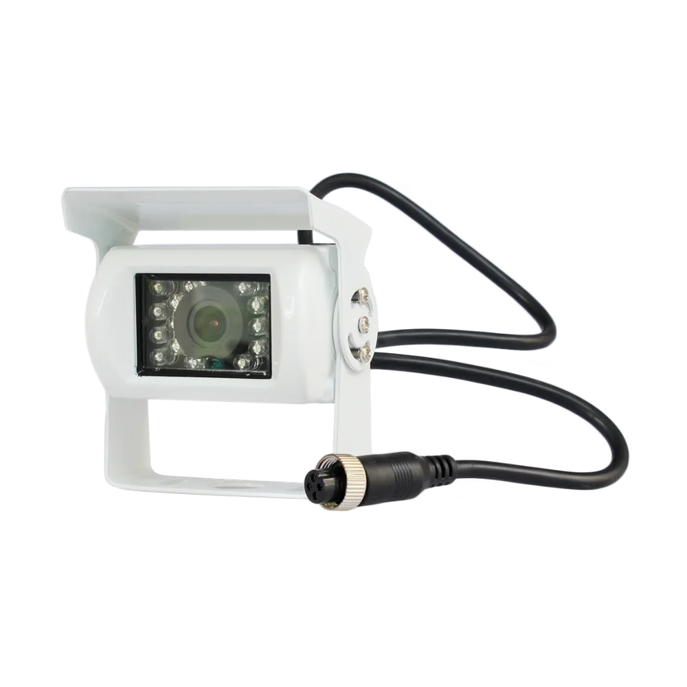 DIYSECUR 4PIN HD IR Ночное Видение заднего вида парковочная камера для грузовика, автобуса, грузовика, белого цвета