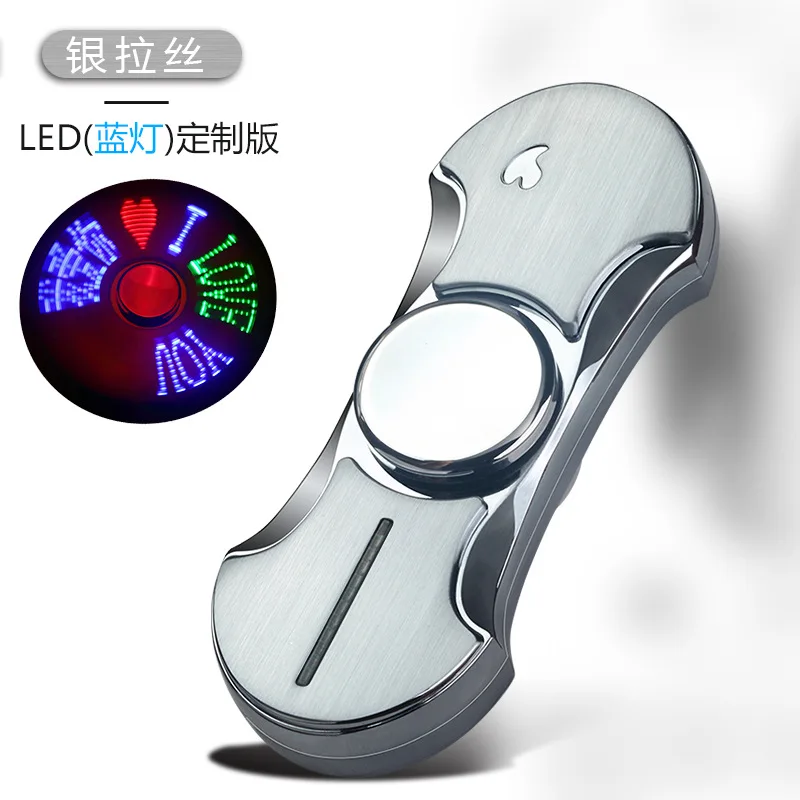 style6 usb зажигалки для подзарядки, гироскоп, светящаяся металлическая Спиннер, Спиннеры от стресса, аксессуары для сигарет, подарок для мужчин - Цвет: style6