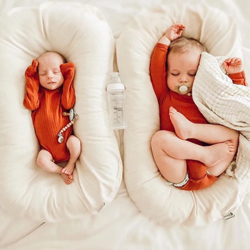 High-quality Pure cotton crib bionic bed portable removable neonatal cotton bed movable color crib