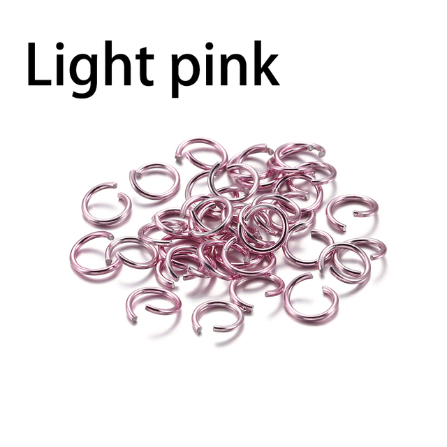 6 8 10 mm Aluminum Soft Open Jump Ring Split Rings Connectors For DIY Jewelry Making Findings Supplies Accessories