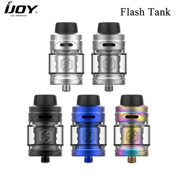 

Original IJOY Flash Tank 4.5ml Sub Ohm Tank Atomizer Top filling fit 0.15ohm/0.5ohm mesh coils Electronic Cigarette Atomizer