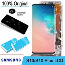 

ML1 100% Original Super AMOLED LCD Display Touch Screen Digitizer for Samsung Galaxy S10 G973 G973F S10 Plus G975 G975F Repair