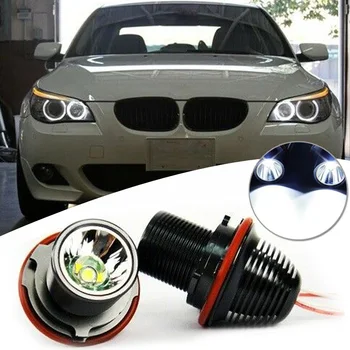 

Car Angel Eye Lights Auto 2Pcs LED Halo Ring White 6000K 6312694048 Lamps