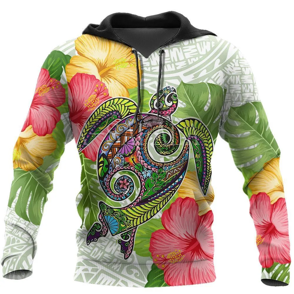 Caer en la ola de la Polinesia 3D impresión Sudadera con capucha hombre Harajuku prendas de vestir cremallera Jersey sudadera Unisex Casual chaqueta chándal