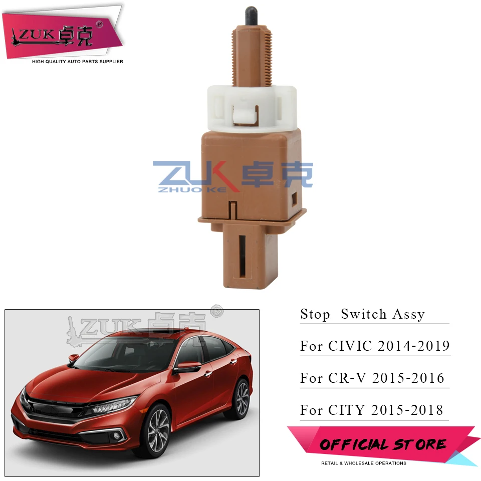 ZUK выключатель стоп-сигнала для Honda Для CIVIC 14-19 FB FC выключатель стоп-сигнала OE#36750-T2A-A01 GM6 для CRV 15 16 RM City 15-18