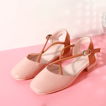

spring summer girls Princess shoes Comfortable Baotou sandals soft Light Non-slip Hollow Casual shoes Ball party Leisure time