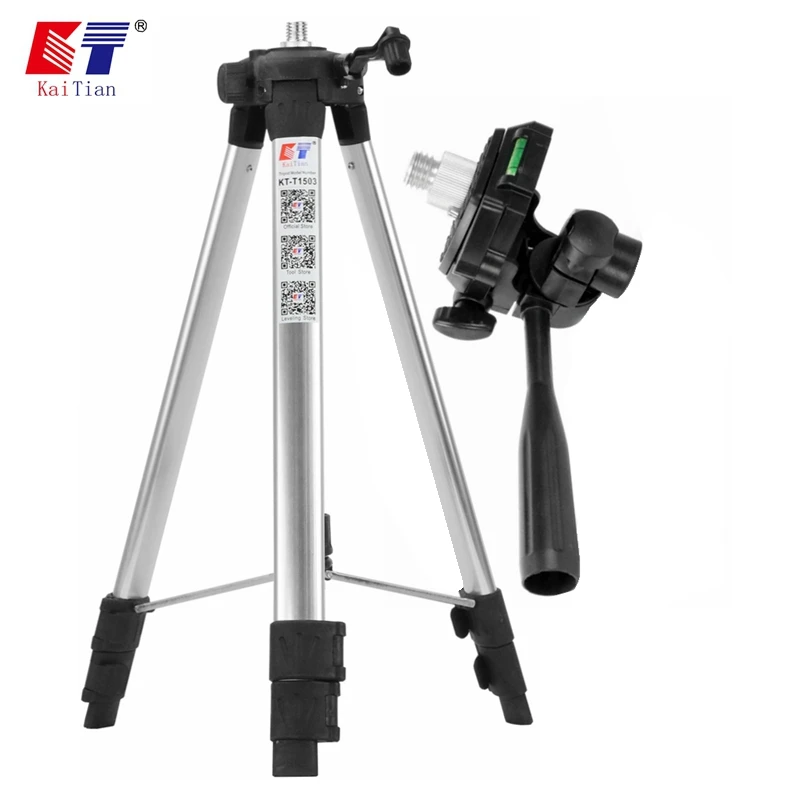 

KaiTian Tripod for Laser Level Adjustable Height Thicken Aluminum 1.5M 5/8 Inch Tripod Stand For Self-Leveling Line Level Lasers