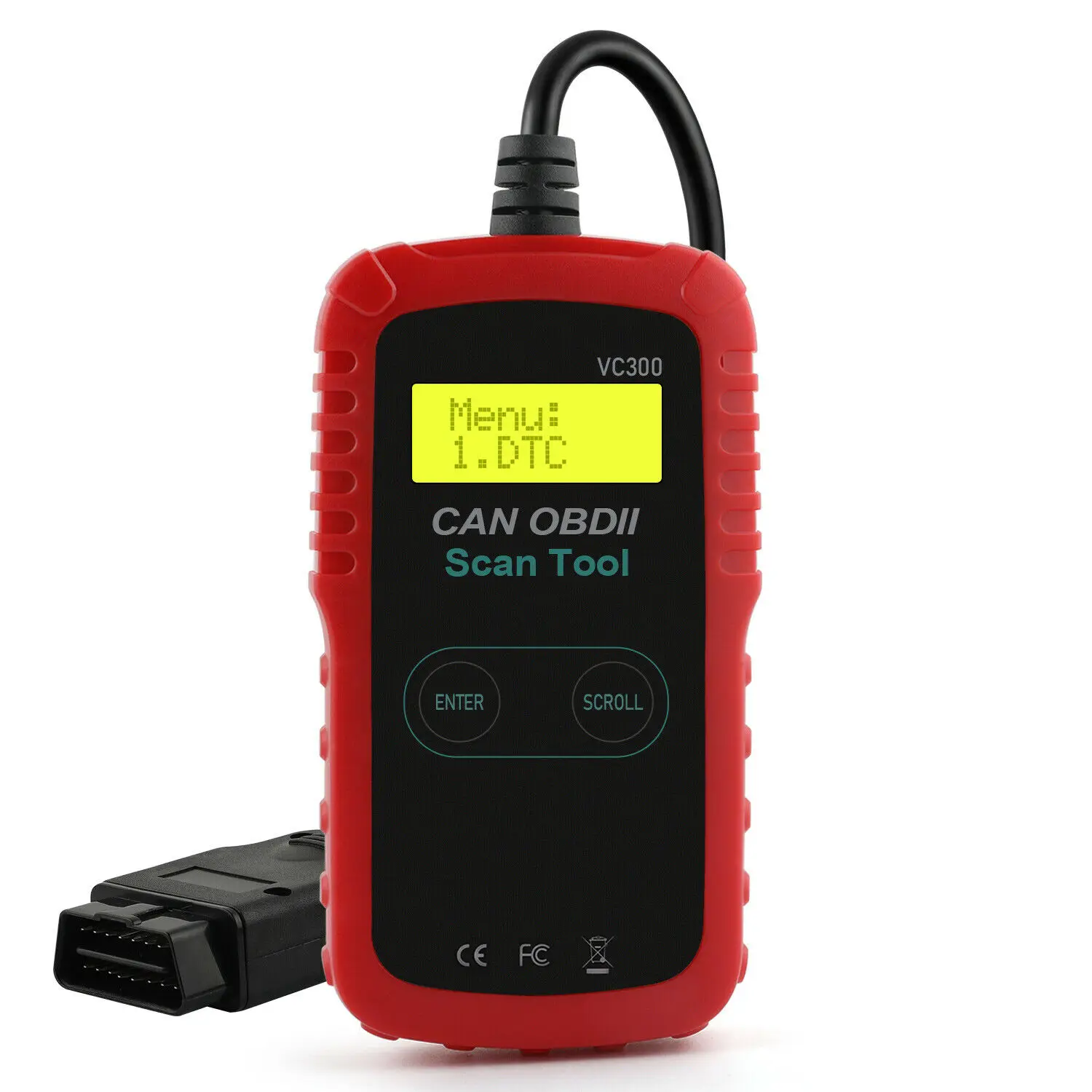 Автомобильный OBD2 считыватель кодов OBD2 сканер автомобильный диагностический инструмент для проверки неисправностей двигателя VC300 VC300 автоматический мобильный диагностический инструмент