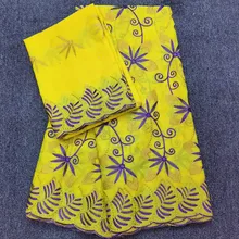 Желтое платье швейцарская вуаль кружева в швейцарской вуали suisse нигерийские кружевные ткани tissu нигерийская африканская ткань 7 ярдов