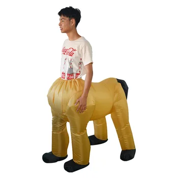

Adults Horse Inflatable Spoof Prom Costume Halloween Purim Christmas Carnival Cosplay Outfit Women Men Centaur Fancy Dress