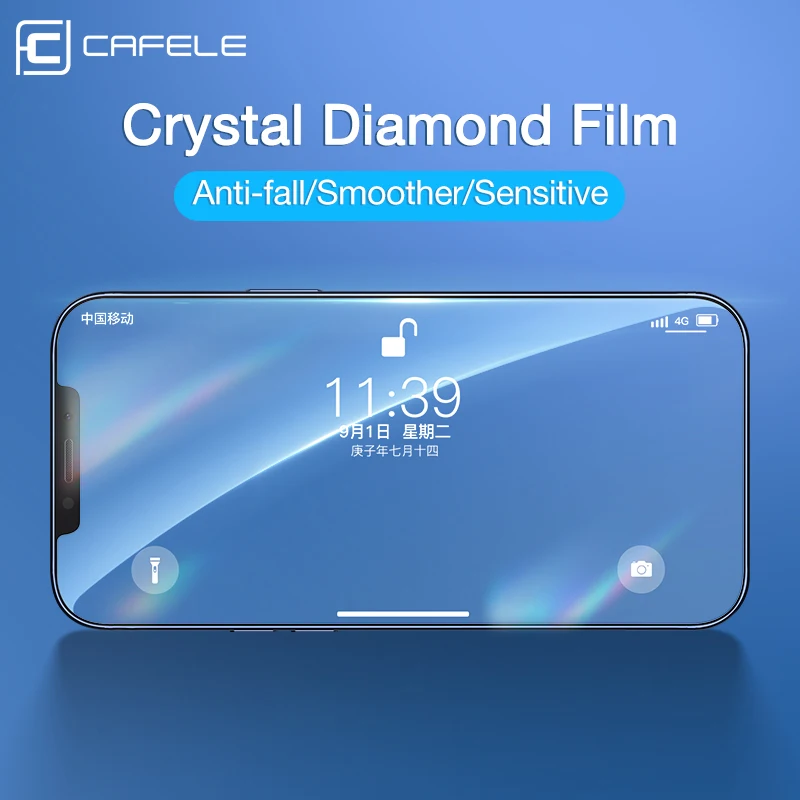 Cafele закаленное стекло для iPhone 13 12 Pro Max Защита экрана mini 5 4 6 1 7 Защитная