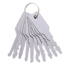 Repair-Kits Jiggler-Keys Opening New 10PCS Car-Unlocking-Lock Stainless-Steel Dual-Sided