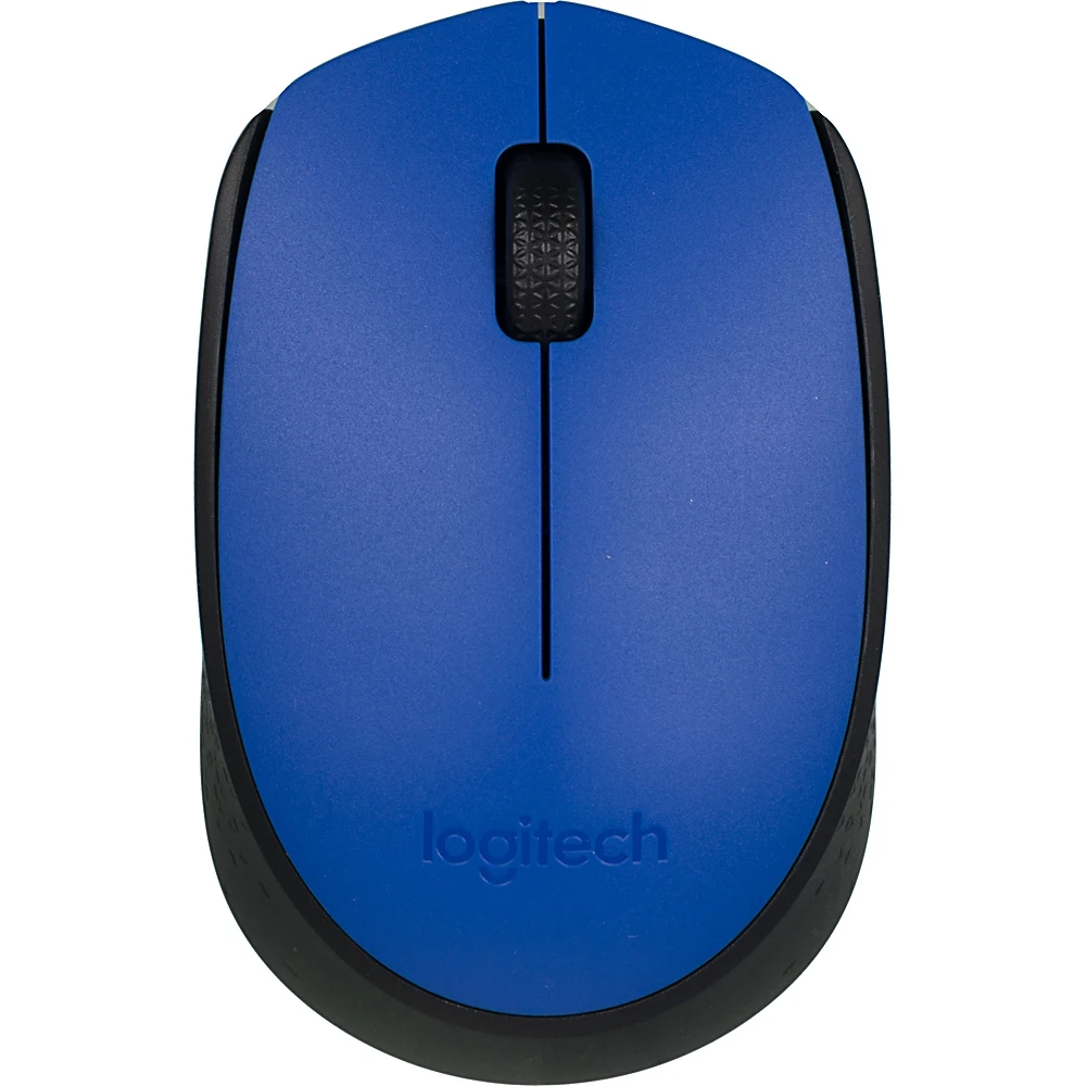 Мышь LOGITECH M171, беспроводная, USB, синий и черный