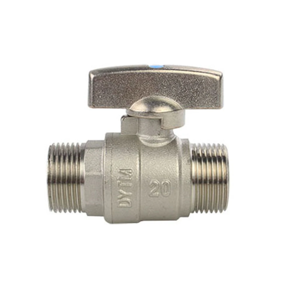 Full Copper 6 Points Thickened Inner And Outer Wire Thread Fully Open Copper Ball Core Large Flow Ball Valve