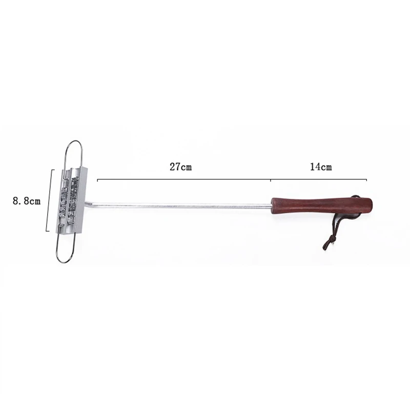 BBQ Meat Branding Iron with Changeable Letters for Branding Steaks Burgers 1Pcs