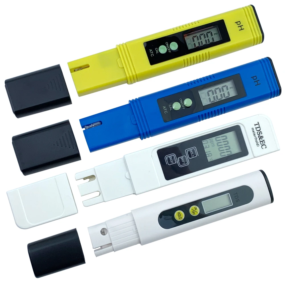 PH Meter Digital LCD Pen EC Tds Meter Water PH Pool Tester Aquarium Test Automatic Calibration Phmetro Water Quality Analyzer