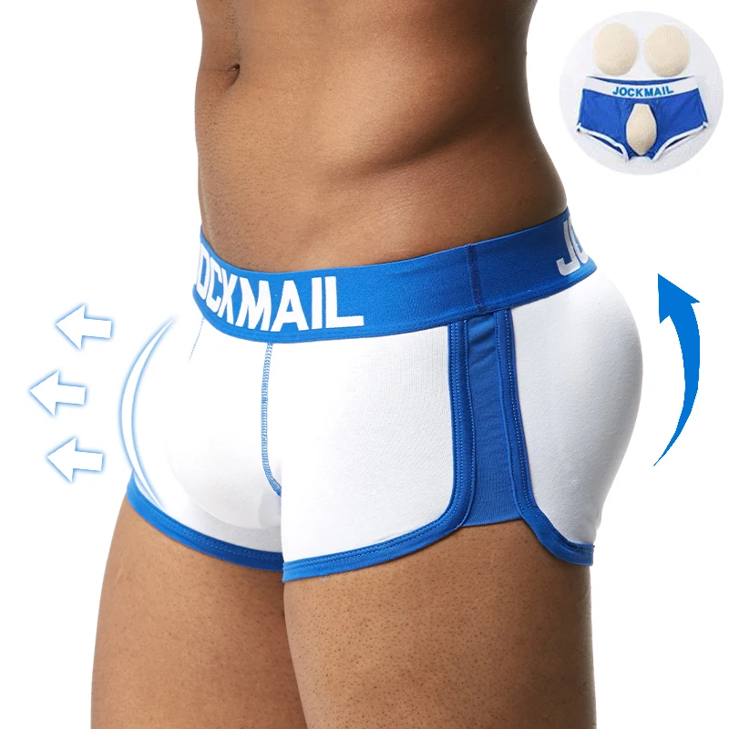 JOCKMAIL сексуальное мужское нижнее белье пенис и увеличитель бедер ягодиц подбитые