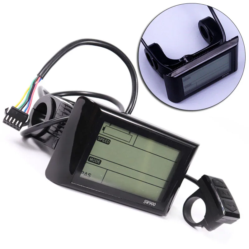 1 36//48V SW900 LCD Display Panel Meter Controller For Electric Bicycle E-bike