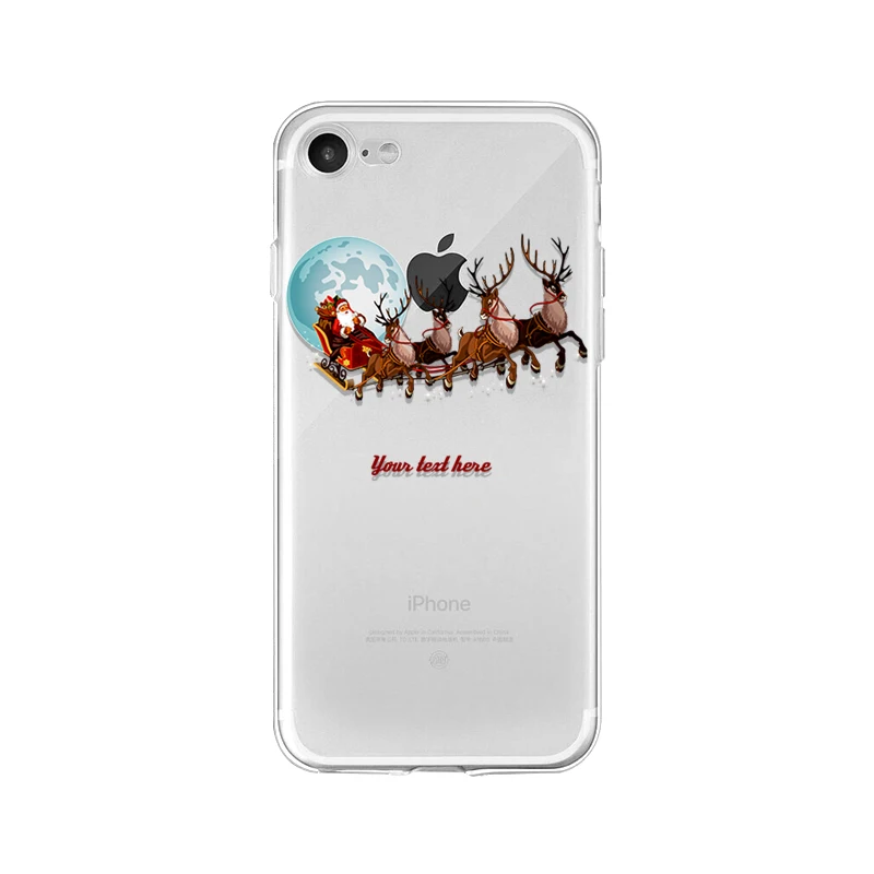 Babaite рождественские новогодние подарки Леггинсы с принтом оленя телефон аксессуары чехол для Apple iPhone 8 7 6 6S Plus X XS max 5 5S SE XR чехол - Цвет: 5