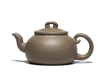 

5.8*3" Chinese Yixing Zisha Duan Clay 250cc Handmade Ruyi Cover Gongfu Teapot