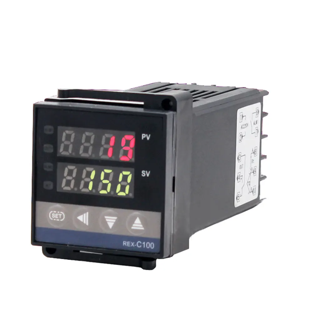 REX-C100 цифровой RKC термостат pid регулятор температуры цифровой REX-C100/25A 40A SSR реле/К термопары зонд/радиатор - Цвет: thermostat