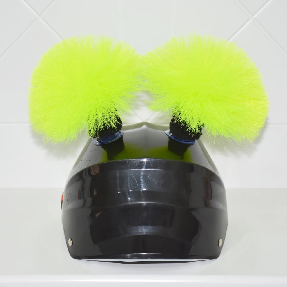 2pcs/pair Motorcycle Helmet Braids Wig Woman Lady Loose Wig Braid Motorbike Helmet Decoration Dirty Punk Ponytail New Arrival