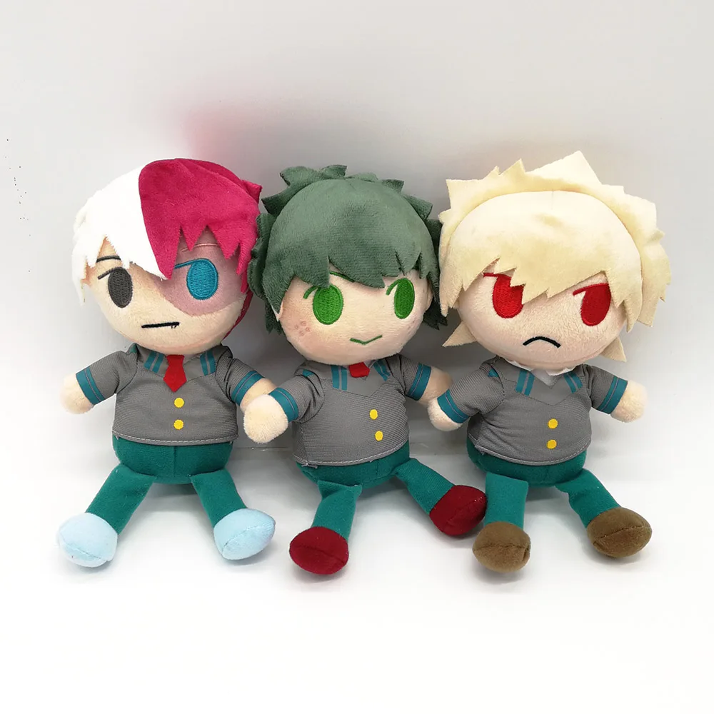 10/лот 3 вида стилей мой герой Academy Bakugou катсуки Todoroki Shoto мидория изуку 20 см плюшевые куклы набивные игрушки - Цвет: 3 Styles Mix Up