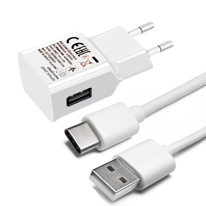 Adapter Fast Quick Charging Travel Charger For Samsung Galaxy S10 S9 S8 Plus Note9 Note 8 C9 Pro USB Type C Cable | Мобильные