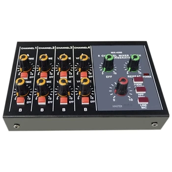 

MIX-428E o Mixer 8-Channel Mixer o Signal Mixing Stereo Passive Mixer for 6.5mm o Cable US Plug
