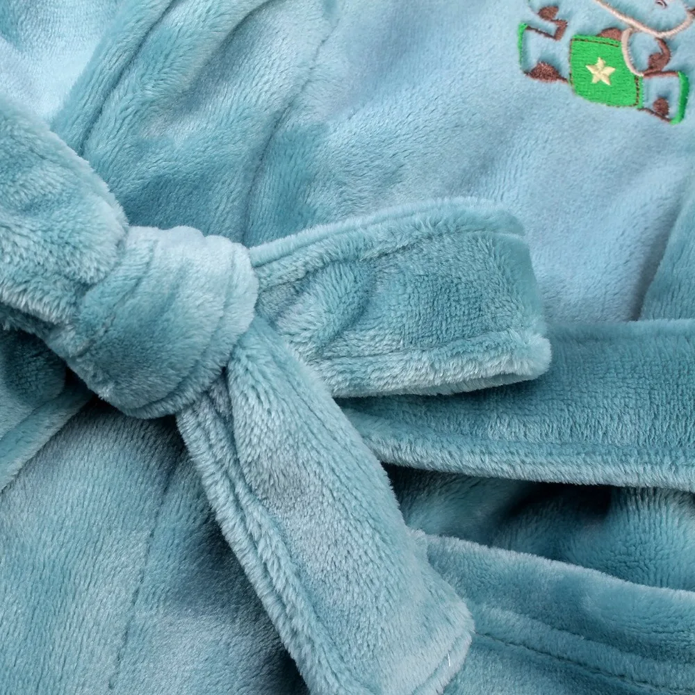 Winter Princess Bathrobe for Girl Flannel Warm Long Robes Boys Soft Cotton Pajamas Casual Kids Sleepwear for 3-14Yrs Bathgrowns kids pajamas set child bathrobe kids robe