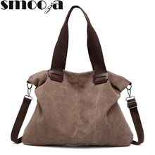 SMOOZA мессенджер холщовые сумки-шопперы для женщин сумки bolsas feminina Женская сумка через плечо женские ручные сумки для девушек