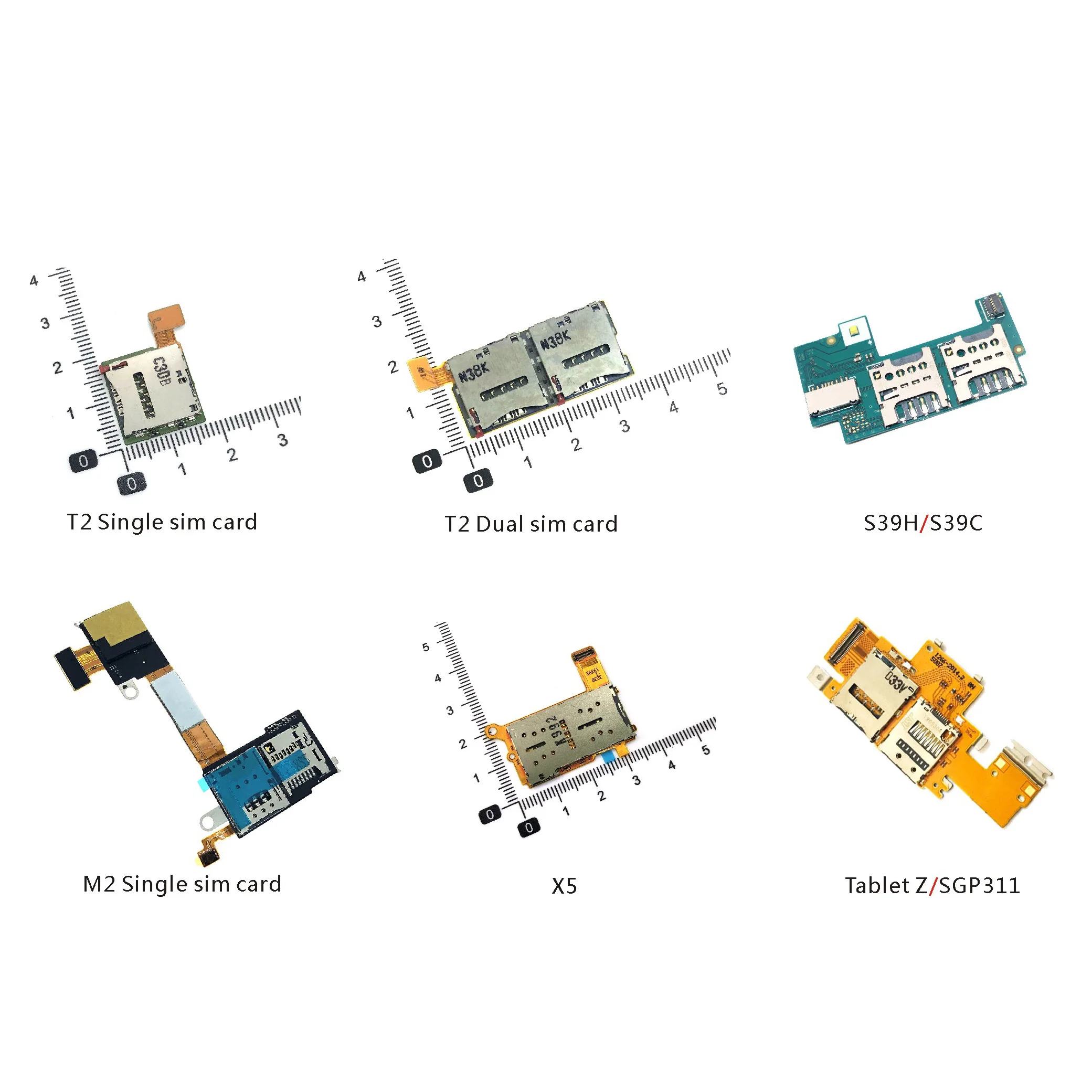 Держатель для Sim-карты TF-карты гибкий кабель Sony Xperia T2 X5 M2 S50H D2303 D2305 D2306 S39H S39 Tablet Z SGP311