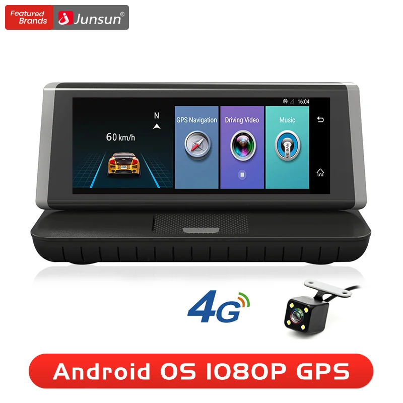 Junsun E35 DVR Автомобильная камера 4G ADAS Android 5,1 FHD 1080P видео рекордер ram 1G/rom 16G регистратор DVR с двумя камерами s