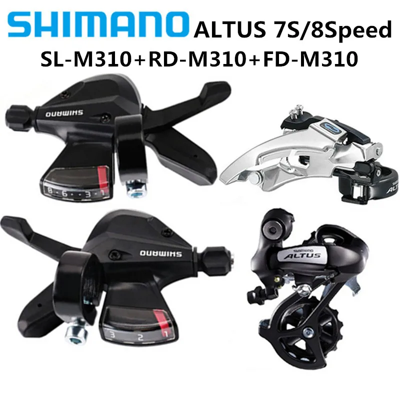 SHIMANO ALTUS SL-M310, RD-M310 для горного велосипеда, переключающий палец, 7 S/8, набор скоростей, задний циферблат, FD-M310