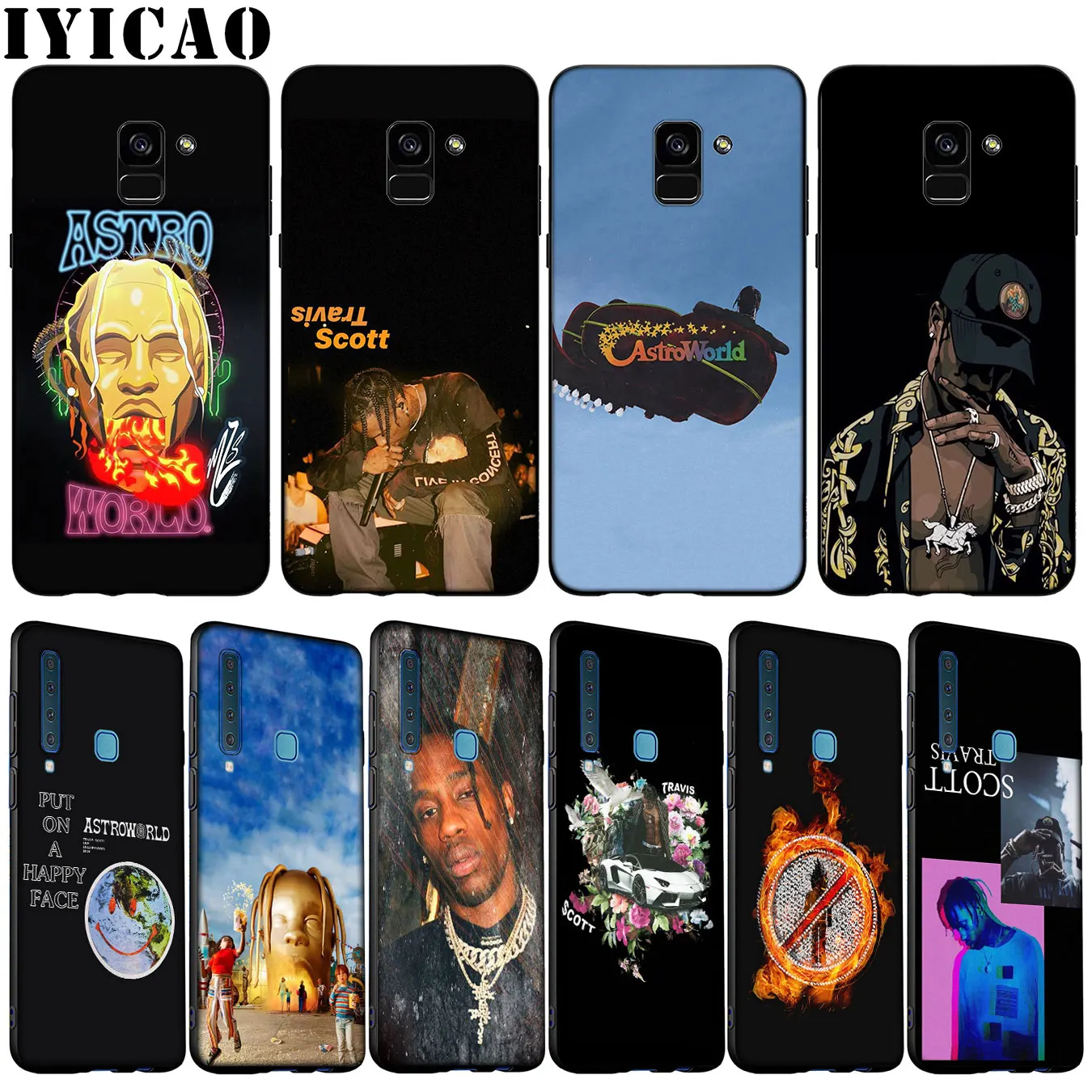 Pop travis scott astroworld Soft Silicone Case for Samsung Galaxy A6 A7 A8 A9 2018 A3 A5 2016 2017 Note 9 8 10 Plus |