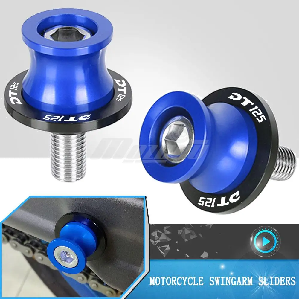 For Yamaha DT125 DT 125 1987-1999 2000 2001 2002 2003 2004 2005 2006 Motorcycle 6MM CNC Swingarm Spools Stand Screws Sliders | Автомобили