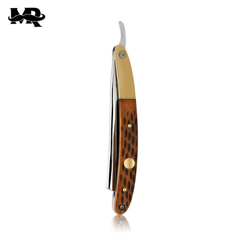 Vintage Stainless Steel Manual Razor Scraping Knife Folding Double Razor Haircut Shaving Double Razor G1105 5
