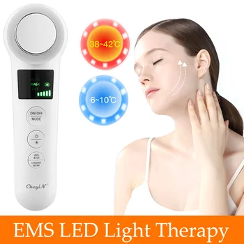 

Professional Facial Lifting Vibration Massager Face Body Spa Ion Beauty Instrument Hot Cold Hammer Ultrasonic Cryotherapy Beaut