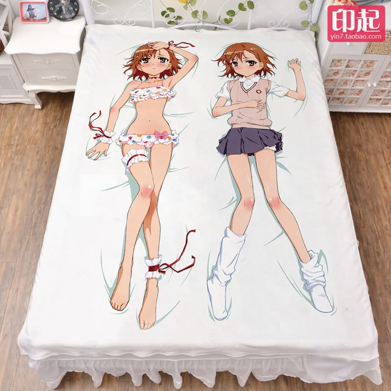 November update, японское аниме, некий магический индекс, сексуальная кровать для девочек, молочное волокно, простыня и одеяло, летнее одеяло, 150x200 см - Цвет: Зеленый