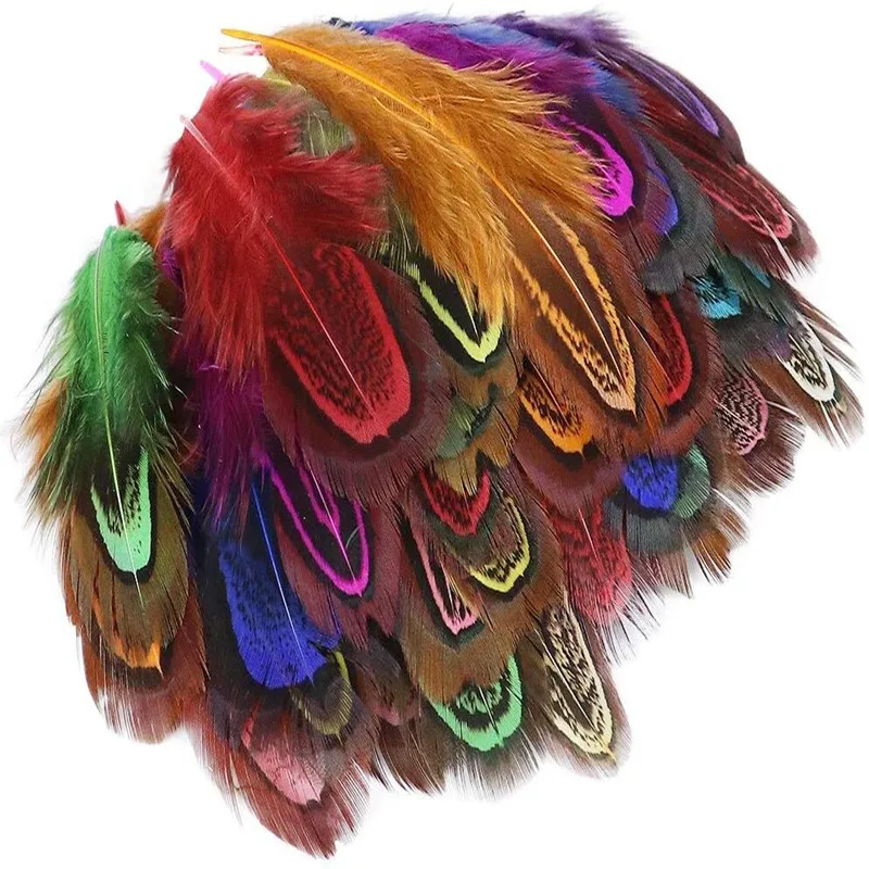 Pheasant Feathers for crafts DIY Marabou Feathers jewelry making Wedding Decoration 20/100pcs 4-8cm pheasant feathers craft feathers