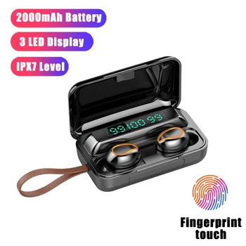 

Bluetooth 5.0 TWS Earbuds HiFi Stereo Wireless Headphone Sport Noise Cancelling Earphones HD Call with Power Bank for Android