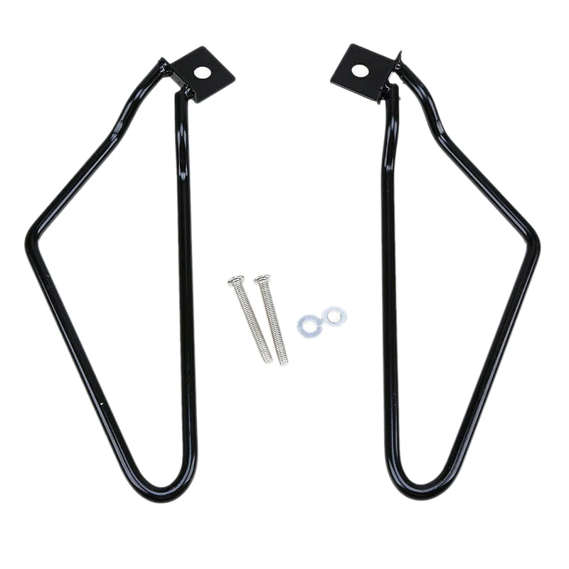 

2Pcs Motorcycle Black Saddle Bag Support Rod Mounting Bracket for Harley Sportster Xl 883 1200Travel Bag Bracket