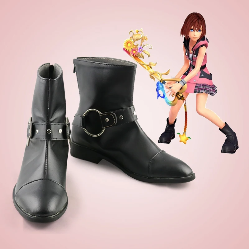 

New Kingdom Hearts III 3 Kairi Cosplay Anime boots Fahion Shoes Custom-made