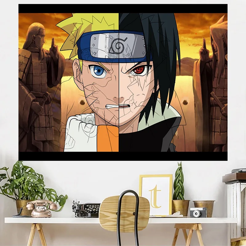 Anime Naruto Hanger Tapestry Remodeling Room Dormitory Bedside Background Cloth - Цвет: 20