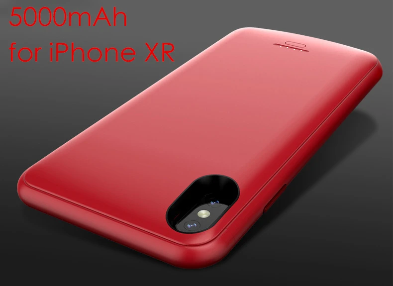 for iPhone XR Red Для iPhone Xs XR зарядное устройство чехол аудио ультратонкий Магнитный 4000 мАч 5000 мАч Powerbank для iPhone Xs аккумулятор Max чехол - Цвет: for iPhone XR Red