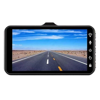 

NEW Dash Cam Dual Lens Full HD 1080P 4 Inch IPS Car DVR Camera Front+Rear Video Recorder G-Sensor Parking Mode WDR Driving Recor