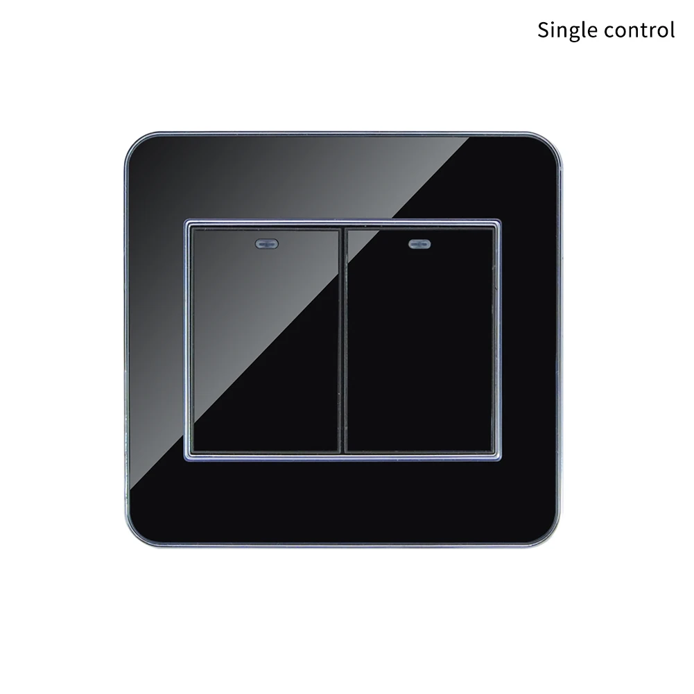 

1 2 3 Gang 1 2 Way Touch Control Living Room Smart Wall Switch Mirror Acrylic Bathroom Kitchen Modern Led Socket Panel Home