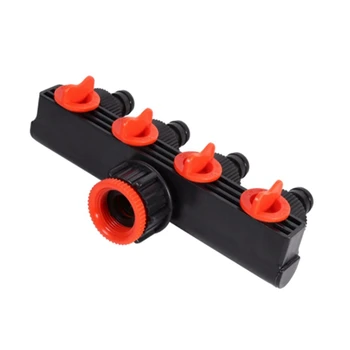

Home Garden Hose Pipe Splitter Agricultural 4 Way Tap Connectors Plastic Drip Irrigation Water Connector for Garden Supplies